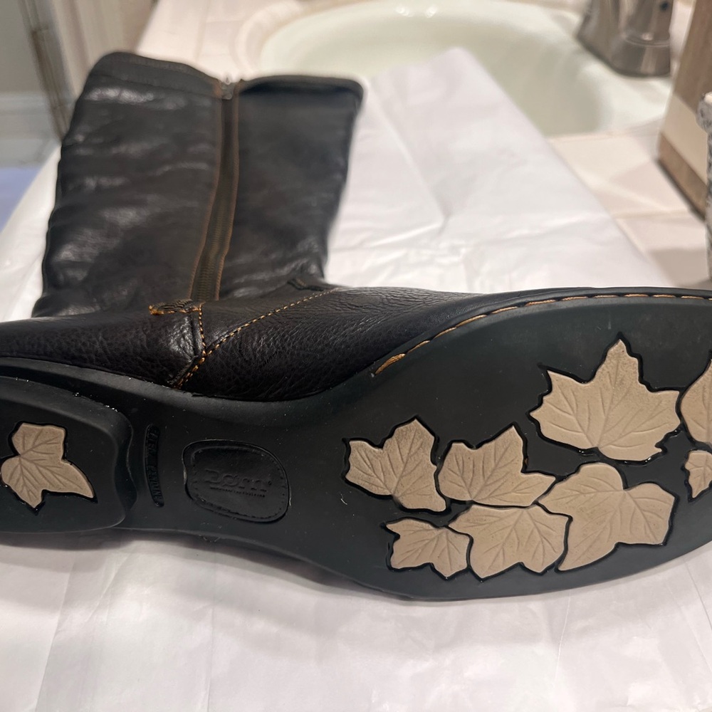 BORN Black Leather Boots - Picture 9 of 12